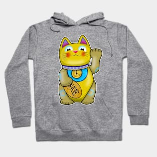 Cute Maneki Neko Lucky Cat Hoodie